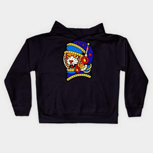 Tiger space astronaut Kids Hoodie